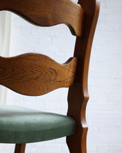 Load image into Gallery viewer, Set Of 6 Razorback Oak Dining Chairs