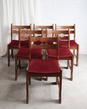 Load image into Gallery viewer, Set of 6 Oak Razorback Dining Chairs