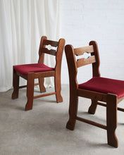Load image into Gallery viewer, Set of 6 Oak Razorback Dining Chairs