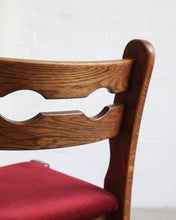 Load image into Gallery viewer, Set of 6 Oak Razorback Dining Chairs