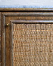 Load image into Gallery viewer, Rattan Sideboard with Marble Top