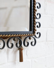 Load image into Gallery viewer, Metal Scrollwork and Tassel Mirror