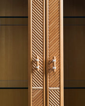Load image into Gallery viewer, Pencil Reed Glass Fronted Cabinet