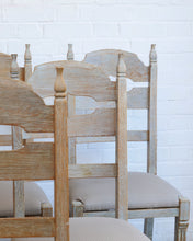 Load image into Gallery viewer, A Set Of 6 Lime-Washed Razorback Chairs