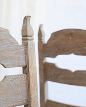 Load image into Gallery viewer, A Set Of 6 Lime-Washed Razorback Chairs
