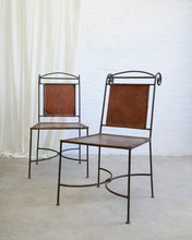 Load image into Gallery viewer, Spanish Iron and Leather Chairs