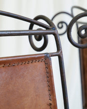 Load image into Gallery viewer, Spanish Iron and Leather Chairs