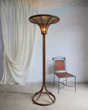 Load image into Gallery viewer, Extra Large Bamboo and Cane Floor Lamp