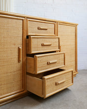Load image into Gallery viewer, Rattan and Bamboo Sideboard