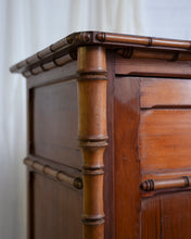Load image into Gallery viewer, French Faux Bamboo Wardrobe / Armoire