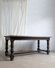 Load image into Gallery viewer, Solid Oak Spanish Dining Table