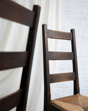Load image into Gallery viewer, Ladder Back Oak and Rush Dining Chair