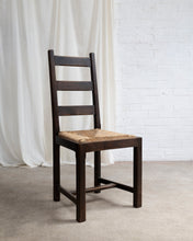Load image into Gallery viewer, Ladder Back Oak and Rush Dining Chair