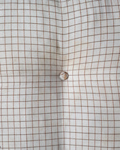 Load image into Gallery viewer, Italian Modern Wood and Checkered Black and White Fabric Armchair