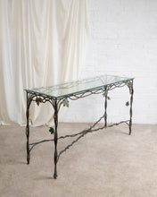 Load image into Gallery viewer, Heavy Twisted Tole Metal Console Table