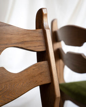 Load image into Gallery viewer, Oak Razor Back Dining Chairs by Guillerme Et Chambron