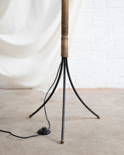 Load image into Gallery viewer, French 1950s Floor Lamp with Opaline Tulip Shades