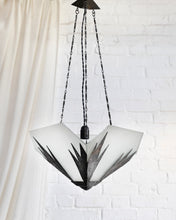 Load image into Gallery viewer, Cut Glass Art Deco Ceiling Pendent