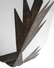 Load image into Gallery viewer, Cut Glass Art Deco Ceiling Pendent