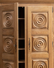 Load image into Gallery viewer, Brutalist Spanish Basque Two Door Oak Armoire