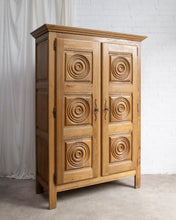 Load image into Gallery viewer, Brutalist Spanish Basque Two Door Oak Armoire