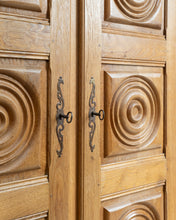 Load image into Gallery viewer, Brutalist Spanish Basque Two Door Oak Armoire