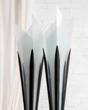 Load image into Gallery viewer, Floor Standing Iron and Glass Art Deco Lamps