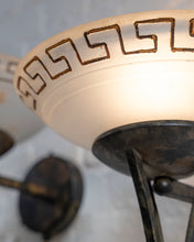 Load image into Gallery viewer, Greek Key Glass Wall Sconces