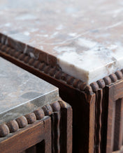 Load image into Gallery viewer, Art Deco Marble Top Bedside Tables