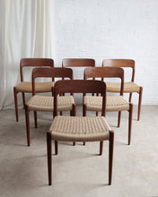 Load image into Gallery viewer, INDIVIDUAL Niels O. Møllers Model 75 Paper Cord Dining Chairs