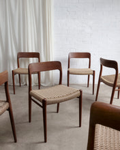 Load image into Gallery viewer, INDIVIDUAL Niels O. Møllers Model 75 Paper Cord Dining Chairs