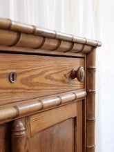 Load image into Gallery viewer, French Faux Bamboo Dresser With Marble Top