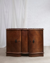 Load image into Gallery viewer, ON HOLD - Red Marble Top Curved Sideboard