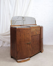 Load image into Gallery viewer, Art Deco Stepped Walnut Sideboard