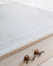 Load image into Gallery viewer, Oak Chest Of Drawers With Wavy Handles And Marble Top