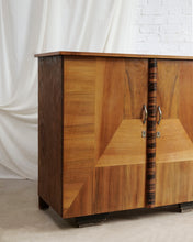 Load image into Gallery viewer, Art Deco Cabinet With Geometric Marquetry