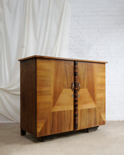 Load image into Gallery viewer, Art Deco Cabinet With Geometric Marquetry