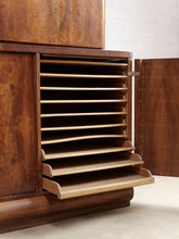 Load image into Gallery viewer, Walnut Art Deco Display Cabinet