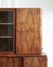 Load image into Gallery viewer, Walnut Art Deco Display Cabinet