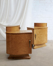 Load image into Gallery viewer, Maple Walnut Veneer Bedside Tables