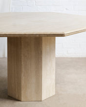 Load image into Gallery viewer, Travertine Octagonal Dining Table