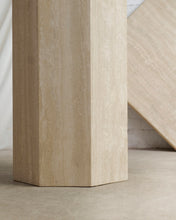 Load image into Gallery viewer, Travertine Octagonal Dining Table