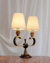 Load image into Gallery viewer, A Pair of French 1920's Brass Lamps