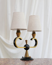 Load image into Gallery viewer, A Pair of French 1920's Brass Lamps