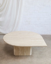 Load image into Gallery viewer, Travertine Teardrop Coffee Table