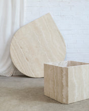 Load image into Gallery viewer, Travertine Teardrop Coffee Table