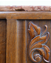Load image into Gallery viewer, A Matching Pair of Deco Peach Marble Top Sideboards