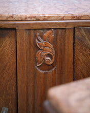 Load image into Gallery viewer, A Matching Pair of Deco Peach Marble Top Sideboards