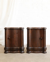 Load image into Gallery viewer, Art Deco Bedside Tables With Pink Marble