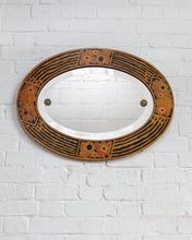 Load image into Gallery viewer, Art Nouveau Oval Mirror